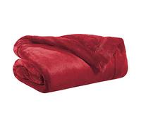 Winkler Plaid Tender Polyester Chaud et Douillet Rubis 150x200 cm