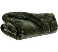 WINKLER-Plaid vert fougère en polyester Tender - 150 x 200 cm