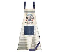 Winkler - Tablier de cuisine - Tablier de cuisine réglable - Tablier pour la cuisine - Tablier barbecue - Tablier 100% Coton - 72 x 85 - Bleu - New Pesk