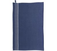 WINKLER Torchon côtelé recyclé Rib marine - 50 x 70 cm