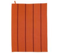 WINKLER-Torchon recyclé Lave Yuna coloris orange en coton - 50 x 70 cm