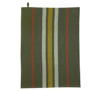 WINKLER-Torchon recyclé Lave Yuna coloris vert en coton - 50 x 70 cm