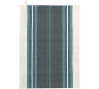 WINKLER Torchon recyclé lavé Yuna marine/naturel - 50 x 70 cm