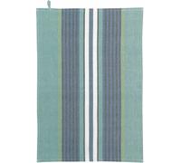 WINKLER Torchon recyclé Yuna paon/naturel - 50 x 70 cm