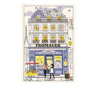 Winkler - Torchon - Torchon de cuisine - Chiffons de nettoyage - Serviette de cuisine - Torchon à vaisselle - Torchon de cuisine 100% Coton - 48 x 72 - Ecru - Facade