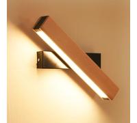 Winlams 6W LED murale rotatif Multi intérieur de lit modèle Éclairage mural aluminium bois bois couleur Applique murale décorative, fer, Bois