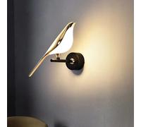 Winlams LED Lampe murale Magpie séjour TV fond Applique murale Lampe de chevet pour chambre d'hôtel de luxe Lampe murale rouge simple et créative pour oiseaux