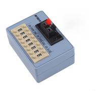 Winlaovate Boîte de résistance portable, boîte de résistance décennie avec programmation, testeur d'ohm réglable, ingénierie électrique, dispositif de simulation, résolution 0,1 Ω (WY RES 01)