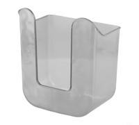 Winlaovate Distributeur mural de lingettes humides en plastique PET à grande ouverture, installation sans perçage, pour cuisine, salle de bain, taille compacte, blanc et gris