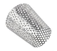 Winlaovate Filtre de vidange en acier inoxydable 304 pour gouttière de toit, protection de tuyau de drainage de jardin, grille de vidange de balcon et de piscine, (90 mm)