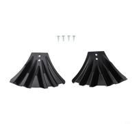 Winlaovate Lot de 2 rallonges de tuyau de descente de gouttière pour tuyaux de descente de 3 x 4 et 2 x 3, connecteur de drainage en plastique avec déflecteur pour la protection de l'eau et la