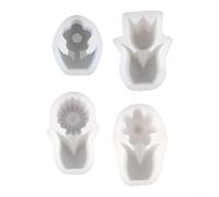 Winlaovate Silicone de style simple pour projets de bricolage en résine et argile polie avec propriétés respectueuses de l'environnement (A)