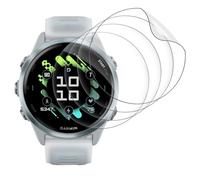 WINLAZY Lot de 4 films de protection d'écran en verre blindé pour Garmin Forerunner 570 42 mm Smart Watch Transparent HD Clear Ultra fin Auto-guérison