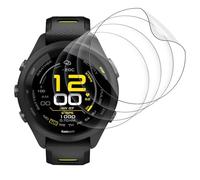 WINLAZY Lot de 4 films de protection d'écran pour Garmin Forerunner 265S en verre blindé Garmin Forerunner 265S Smart Watch Transparent Film de protection d'écran HD Clear ultra fin auto-cicatrisant