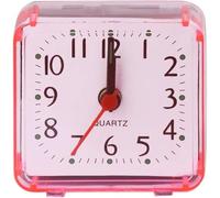 WinldMonmo Mini Réveil Carré, Silencieux, Numérique, Rose, pour Bureau, Table, Chambre, Grand Affichage pour Personnes Âgées, Décoration de la Maison