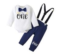 Winmany Bébé Garçons 1er Anniversaire Tenue Toddler Cake Smash Vêtements À Manches Courtes Combishort Porte-BÊTRES Shorts Premier Ensemble De Vêtements D’anniversaire