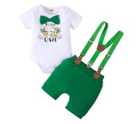 Winmany Bébé Garçons 1er Anniversaire Tenue Toddler Cake Smash Vêtements À Manches Courtes Combishort Porte-BÊTRES Shorts Premier Ensemble De Vêtements D’anniversaire