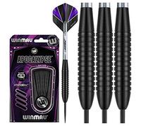 WINMAU Apocalypse 22g Ensemble de Fléchettes en Laiton avec Vols Prism et Arbres (Tiges)