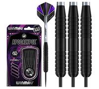 WINMAU Apocalypse 23g Ensemble de Fléchettes en Laiton avec Vols Prism et Arbres (Tiges)