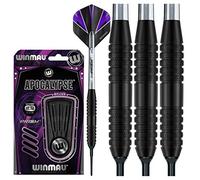Winmau Apocalypse Jeu de fléchettes à Pointe Souple en Laiton avec ailettes et tiges