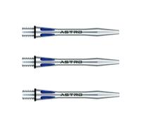 WINMAU Astro Aluminium Bleu Courte Tiges de fléchettes (Shafts) - 1 Jeu par Paquet (3 Arbres au Total)