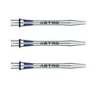 WINMAU Astro Aluminium Bleu Intermédiaire Tiges de fléchettes (Shafts) - 1 Jeu par Paquet (3 Arbres au Total)