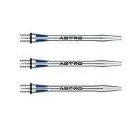 WINMAU Astro Aluminium Bleu Moyen Tiges de fléchettes (Shafts) - 1 Jeu par Paquet (3 Arbres au Total)