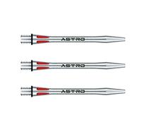 WINMAU Astro Aluminium Rouge Moyen Tiges de fléchettes (Shafts) - 1 Jeu par Paquet (3 Arbres au Total)
