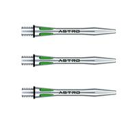 WINMAU Astro Aluminium Vert Courte Tiges de fléchettes (Shafts) - 1 Jeu par Paquet (3 Arbres au Total)