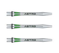 WINMAU Astro Aluminium Vert Intermédiaire Tiges de fléchettes (Shafts) - 1 Jeu par Paquet (3 Arbres au Total)