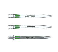 WINMAU Astro Aluminium Vert Moyen Tiges de fléchettes (Shafts) - 1 Jeu par Paquet (3 Arbres au Total)