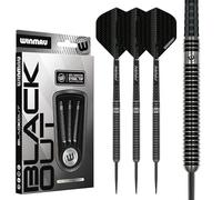 Winmau England – Fléchettes à pointe acier Blackout – Tungstène 22 g, vols Prism et tiges