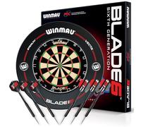 WINMAU Blade 6 Jeu de fléchettes Classique Professionnel Bristle avec Surround
