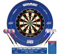 Winmau Blade 6 PDC-Set incl. tableau de fléchettes, surround, 6 fléchettes, ligne de lancement PDC 5310