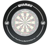 Winmau England - Protection pour cible de fléchettes imprimée noire