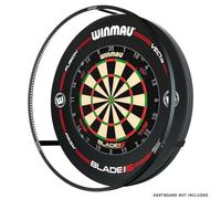 WINMAU Cible de fléchettes plasma - Lumière noire à 360 degrés avec bordure noire Pro Line