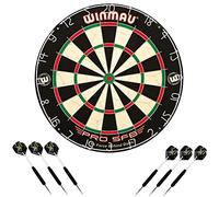 Winmau Cible de fléchettes PRO-SFB en kit avec 2 jeux de fléchettes Winmau en acier