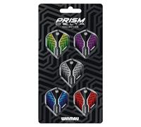 WINMAU - Collections Prism Delta de fléchettes - 5 jeux par paquet (15 pièces au total) - Extra épais 100 microns - Vol de fléchettes de forme standard - Accessoires de fléchettes professionnels