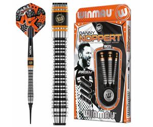 WINMAU Danny Noppert Signature Edition 2.0 Series Jeu de fléchettes professionnelles en tungstène avec ailettes et tiges