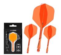 WINMAU Darts - Fusion Système intégré de vol et d'arbre - No.2 Forme et Design - Disponible en Court, intermédiaire et Moyen - Disponible dans Une variété de Couleurs