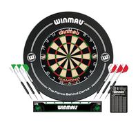 WINMAU Diamond Plus Ensemble de Contours pour Cible de fléchettes - Accessoires de fléchette Professionnels - Comprend Diamond Plus Cible de fléchette, Surround, 2 Jeux de fléchettes de précision