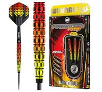 WINMAU Firestorm Flame Jeu de fléchettes Professionnelles en tungstène avec ailettes et tiges 23 g