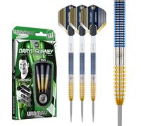 WINMAU Fléchettes - Joueur Professionnel Daryl Gurney SC 1.0 Série 23g - 90% Professionnelle Tungstène Pointe en Acier Fléchettes Ensemble avec des ailettes et des tiges de fléchettes