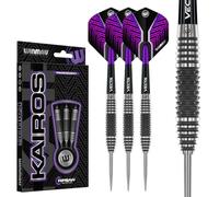 WINMAU Fléchettes Kairos 21g - 90% Professionnelle Tungstène Pointe en Acier Fléchettes Ensemble avec des ailettes et des tiges de fléchettes
