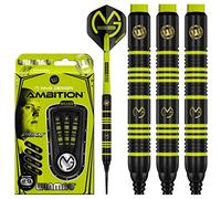 Winmau Jeu de fléchettes Softip Michael Van Gerwen MvG Ambition Laiton 20 g Vols Mega Arbres Nylon