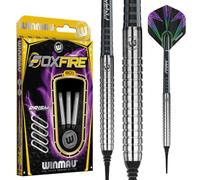 WINMAU Foxfire 20g Ensemble de Fléchettes Softip en Tungstène avec Vols Prism et Arbres (Tiges)