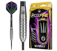Winmau Fléchettes Foxfire en tungstène avec ailettes et tiges Prism 21, 22, 23, 24, 25, 26, 28 g