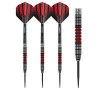 WINMAU Joe Cullen Tungstène Steeltip Fléchettes 21 Gramme avec Prism Vols et Porte-empennages (Tiges de fléchettes)