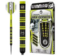 WINMAU Michael Van Gerwen - MvG - 85% Pro-Series 25 g - 85% tungstène - Jeu de fléchettes Professionnel avec ailettes et tiges de fléchettes (tiges)