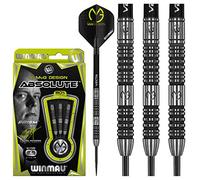 WINMAU Michael Van Gerwen MvG Absolute Jeu de fléchettes Steungip en tungstène 24g avec Prism Vols et Vecta Arbres (Tiges)